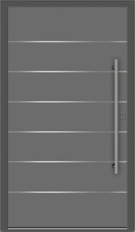 Drzwi aluminiowe panelowe