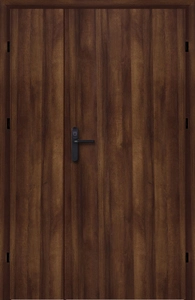 Drzwi drewniane przeciwpożarowe F1P dwuskrzydłowe asymetryczne