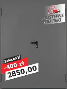 Drzwi stalowe Standard 140' - Antracyt